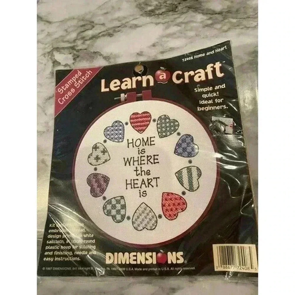 DIMENSIONS HOME AND HEART CROSS STITCH 72408 - Picture 1 of 2